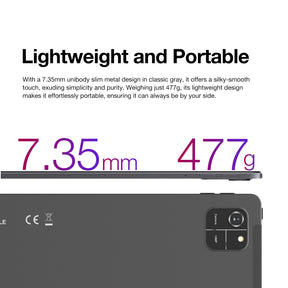 AGM PAD T1｜Featherweight｜11"FHD+｜T606 Octa-Core Processor｜4G Dual SIM｜Android 14｜7000 mAh Battery