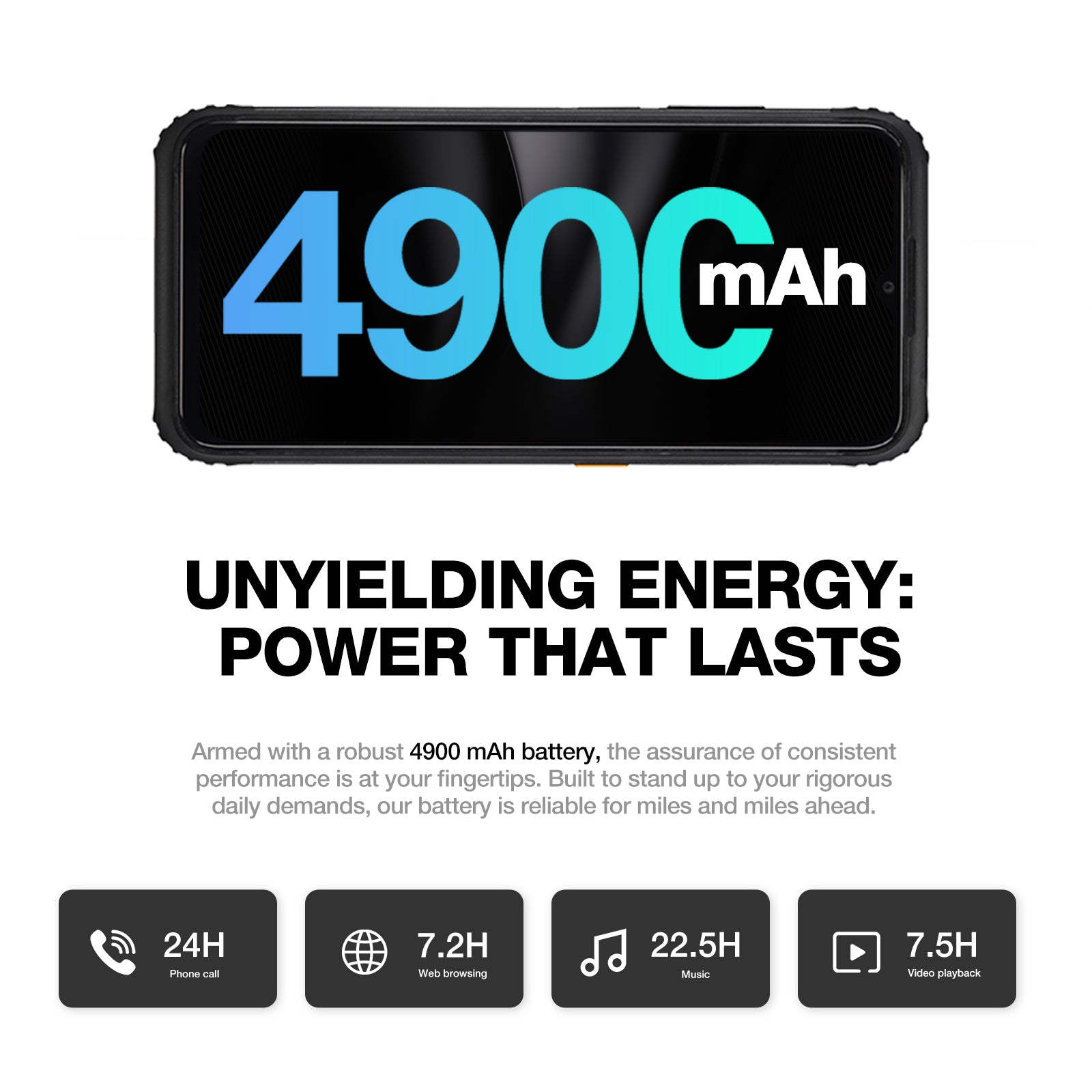  AGM H6 Rugged Smartphone, Ultra-thin & Light, 4G