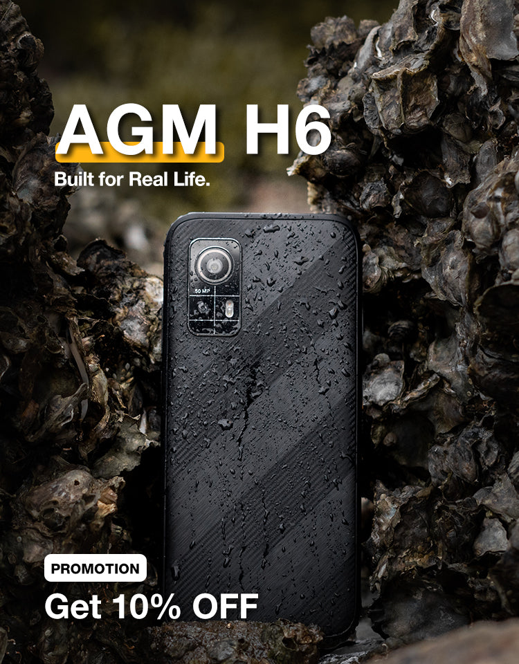 AGM H6 Rugged Smartphone 2023, Ultrathin Mobile Phone Unlocked
