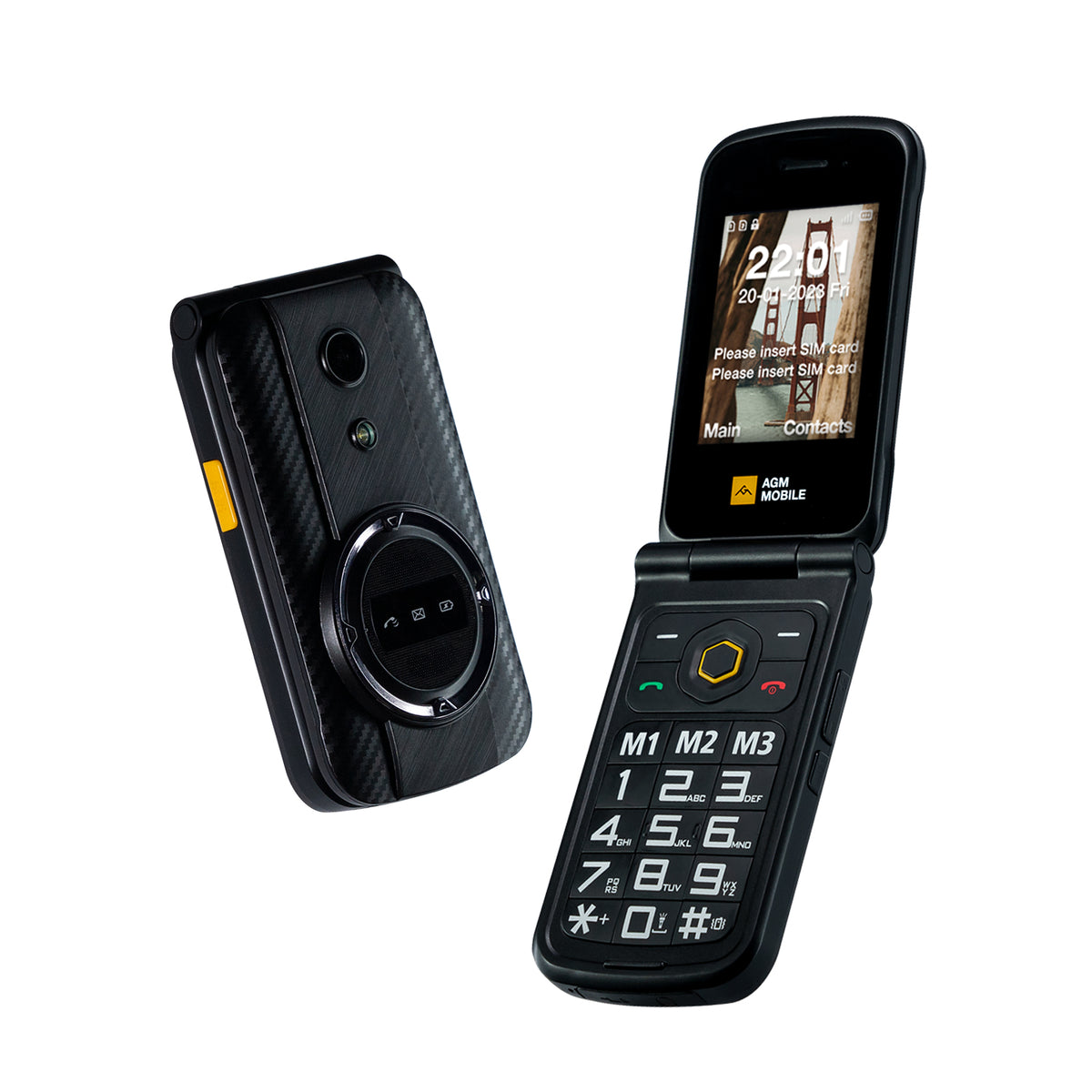 AGM M8 FLIP Security+ | Rugged Flip Phone | Secure Data | Reduced vuln
